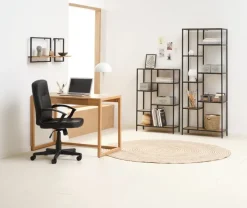 Kontorstol NIMTOFTE sort kunstlæder/sort