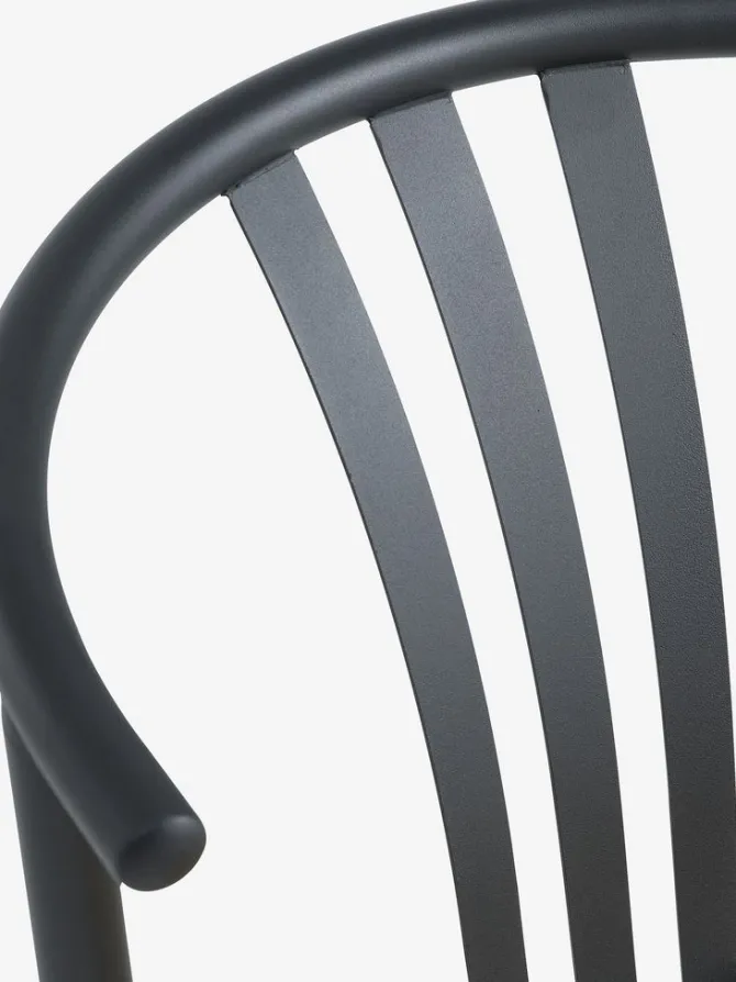 KRONDAL Ø110 bord marmor + 4 JYDERUP sort/natur