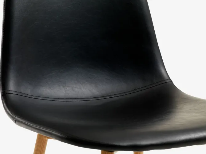 KRONDAL L180 bord marmor + 4 JONSTRUP stole sort/eg