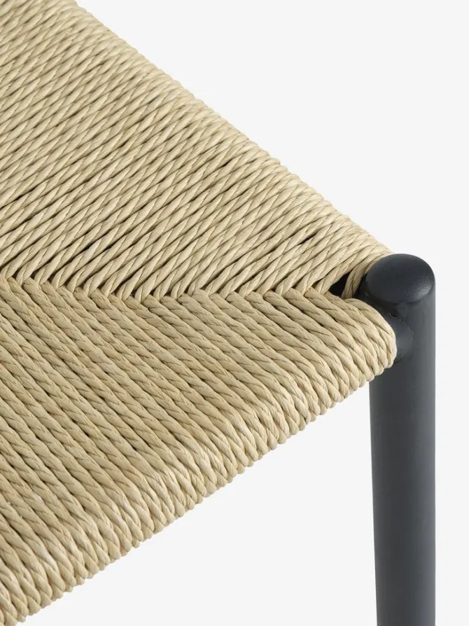 KRONDAL L180 bord marmor + 4 JYDERUP sort/natur