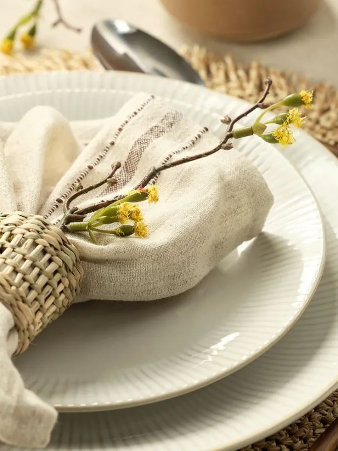 Kunstig blomst INGVALD H90cm gul