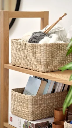 Kurv GUSTAV B28xL28xH13cm natur