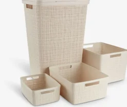 Kurv JUTE 20L plast råhvid