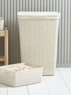 Kurv JUTE 12L plast råhvid