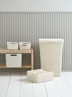 Kurv JUTE 5L plast råhvid