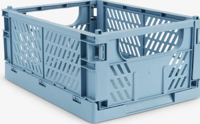 Kurv MILAS B25xL34xH15cm foldbar blå