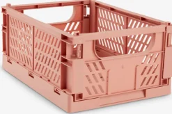 Kurv MILAS B25xL34xH15cm foldbar koral