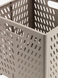 Kurv MILAS B28xL30xH30cm foldbar grå m/låg