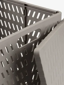 Kurv MILAS B28xL30xH30cm foldbar grå m/låg