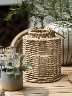 Lanterne MANDRUP Ø15xH20cm natur