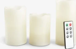 LED bloklys KRISTJAN 3 stk/pk