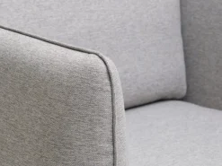 Lænestol AARHUS lysegråt stof