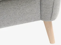 Lænestol AARHUS lysegråt stof