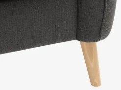 Lænestol AARHUS mørkegråt stof