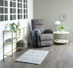 Lænestol ABILDSKOV elektrisk gråt stof