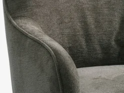 Lænestol BREDAL olivengrønt stof/egefarve