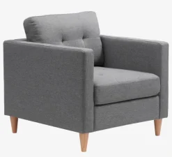 Lænestol FALSLEV gråt stof