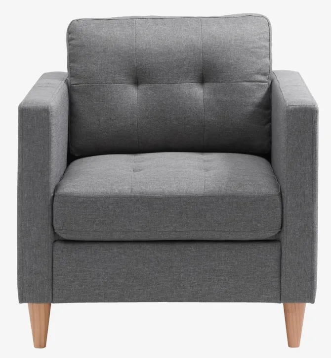 Lænestol FALSLEV gråt stof