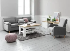 Lænestol GEDVED gråt stof