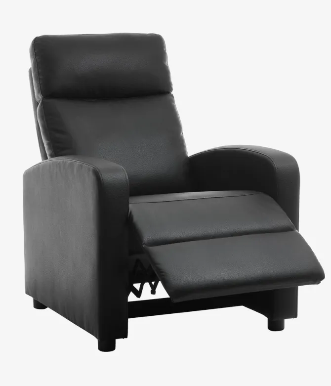 Lænestol HOVEN/HADRUP sort