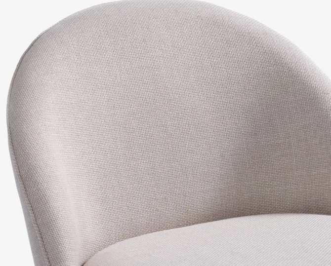 Lænestol THORUP beige stof/egefarve