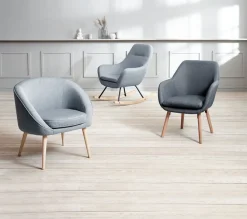 Lænestol UDSBJERG gråt stof/eg