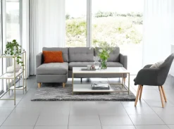 Lænestol UDSBJERG gråt stof/eg