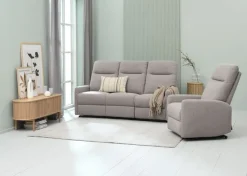 Lænestol VONSILD elektronisk lysegrå