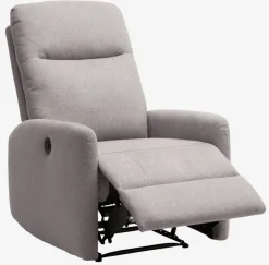 Lænestol VONSILD elektronisk lysegrå