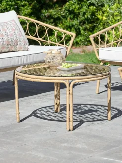 Loungebord JENNUM Ø80xH44 natur