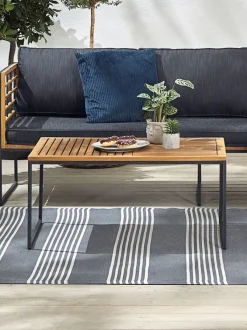 Loungebord UGILT B60xL90xH43 hårdttræ