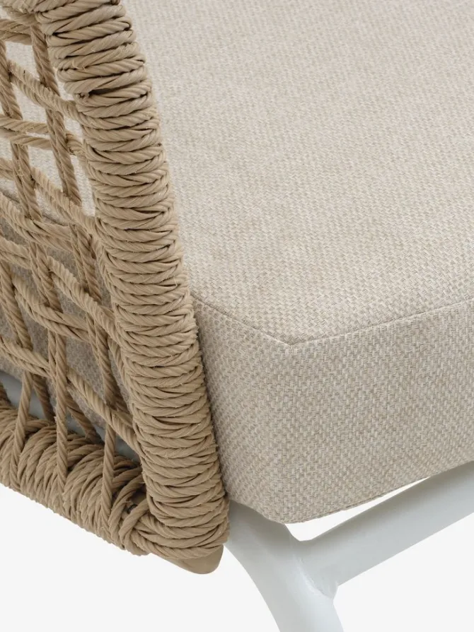 Loungesæt DYVIG 5-pers. hurtigtørrende hvid