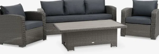 Loungesæt VEMB 5-pers. grå