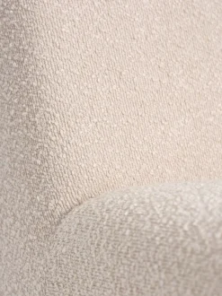 Loungestol BULLERUP råhvid teddy