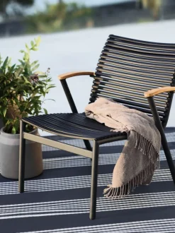 Loungestol SADBJERG sort