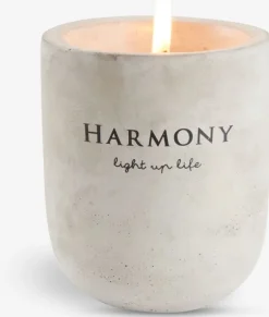 Lys BOSSE Ø8xH9cm lysegrå