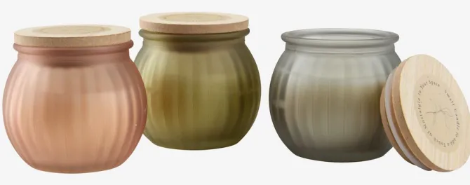 Lys JARLE Ø6xH6cm m/låg assorteret