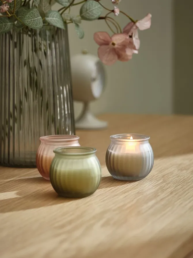 Lys JARLE Ø6xH6cm m/låg assorteret