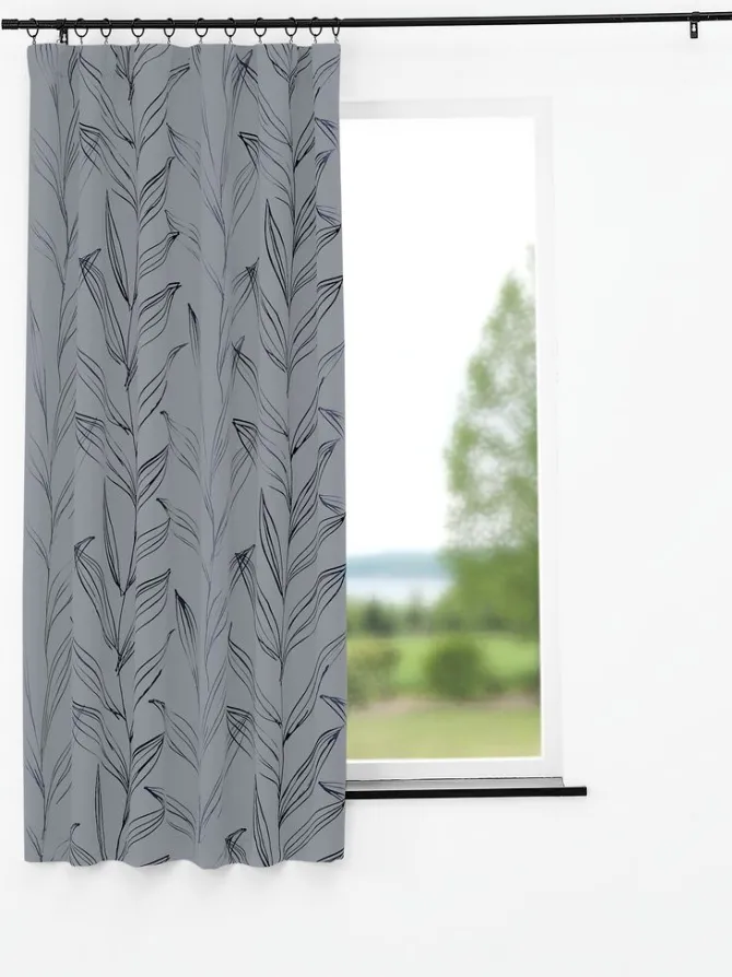 Lysdæmpende gardin GOTLAND 1x140x175 grå