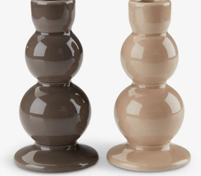 Lysestage ANDREAS Ø7xH13cm assorteret