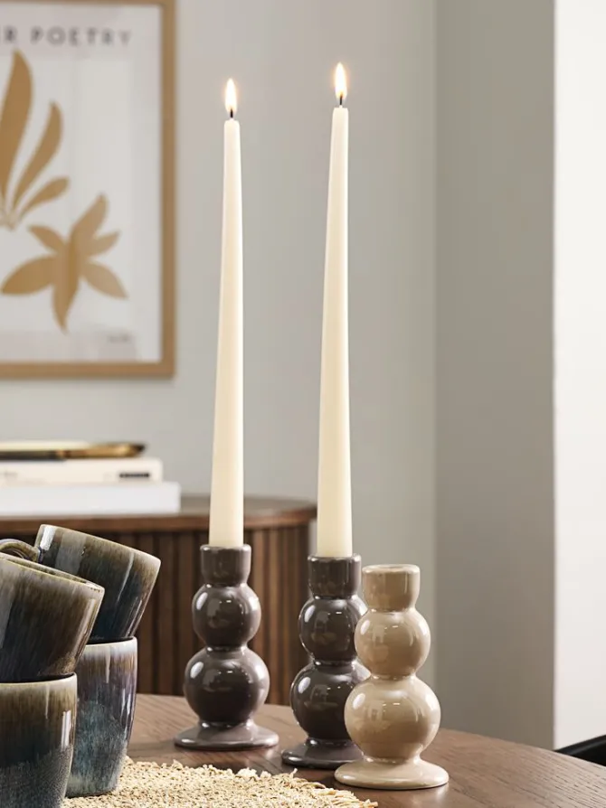 Lysestage ANDREAS Ø7xH13cm assorteret