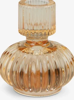 Lysestage FRODE Ø8xH9cm gul