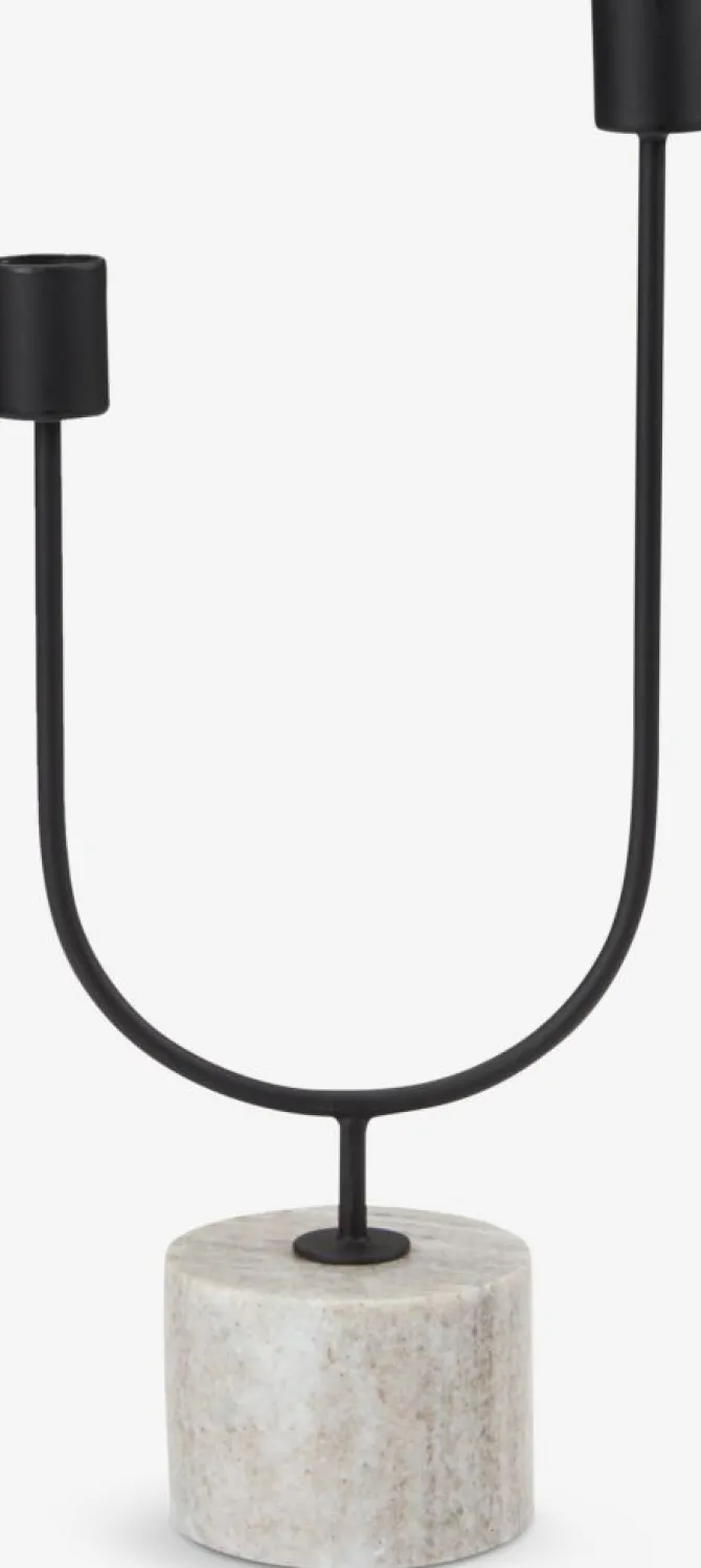 Lysestage KURT B15xL7xH33cm sort