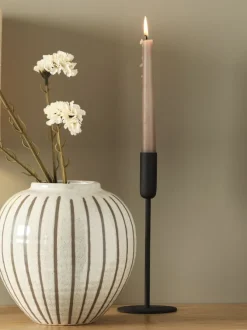 Lysestage OLAV Ø9xH24cm sort