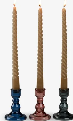 Lysestage TORLEK Ø7xH9cm assorteret