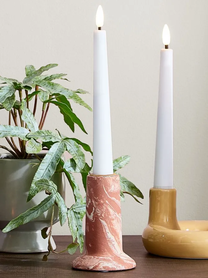 Lysestage URBAN Ø7xH10cm terrakotta