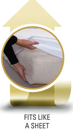 Madrasbeskytter GERDA 90x200x35 hvid