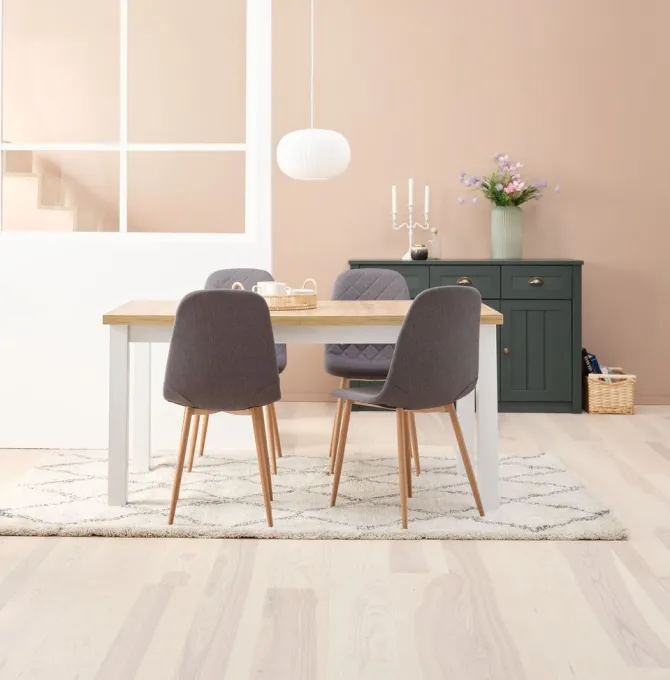 MARKSKEL L150/193 bord + 4 JONSTRUP asfalt/eg