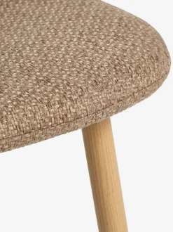 MARSTRAND L200 bord eg + 4 EJSTRUP stole mørk sand