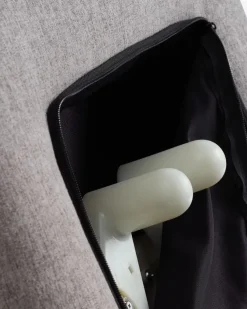 Massagestol VONSILD lysegråt stof